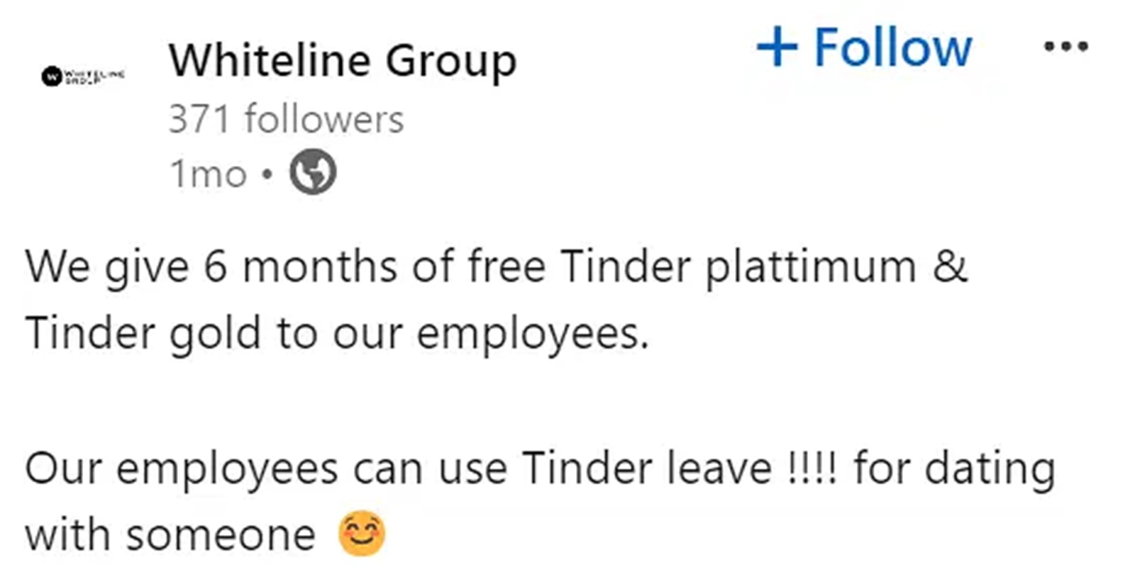 tinder leaves