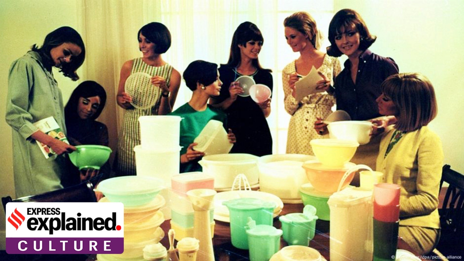 The hostess of a party would invite a Tupperware salesperson to come to their house and in exchange receive free Tupperware products, while the salesperson would earn a commission based on how many products were sold.