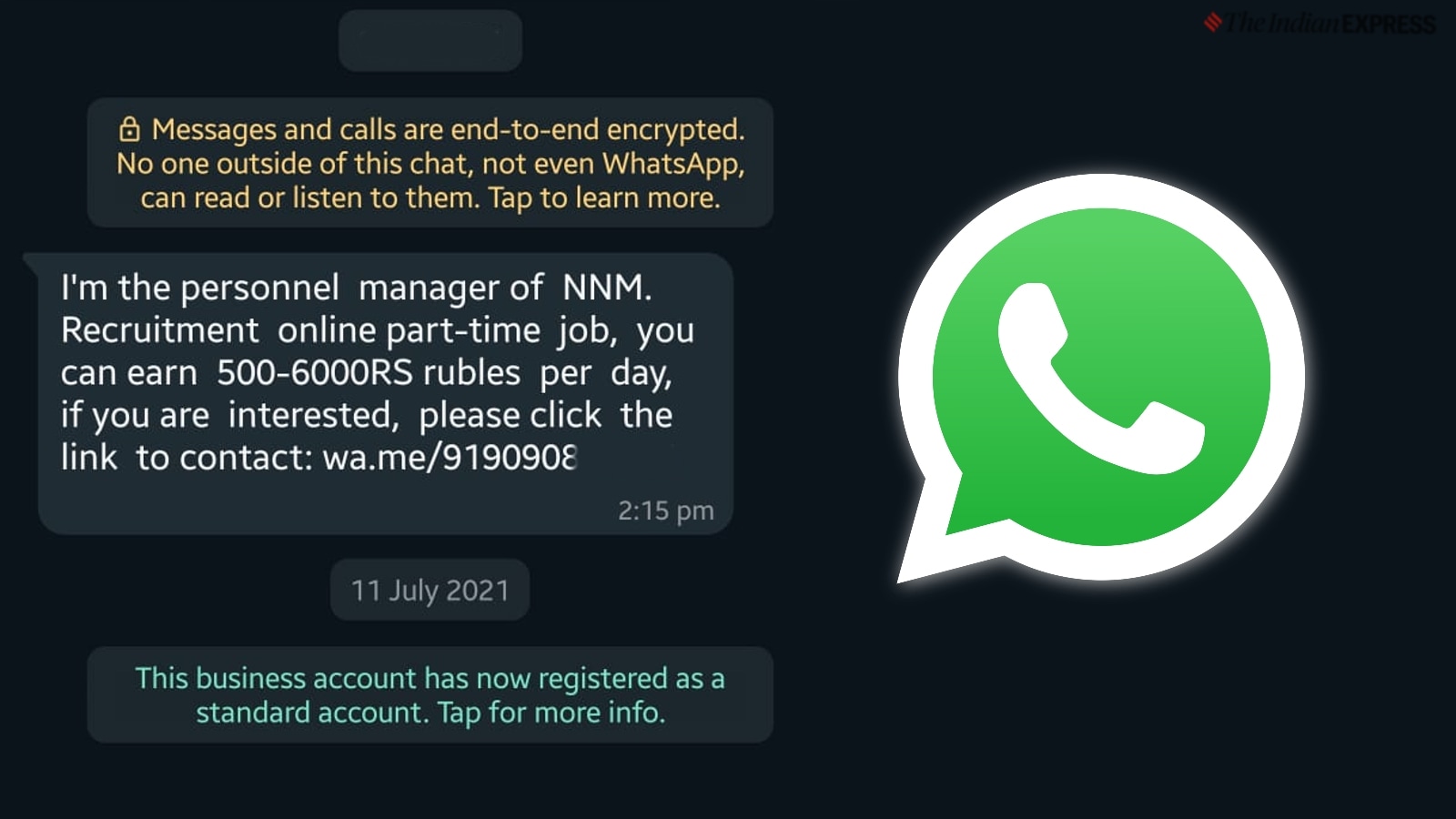 How to protect yourself from recruitment scammers on WhatsApp ...