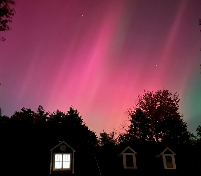 This colourful show  was caused by a almighty  star  flare that triggered a geomagnetic storm.