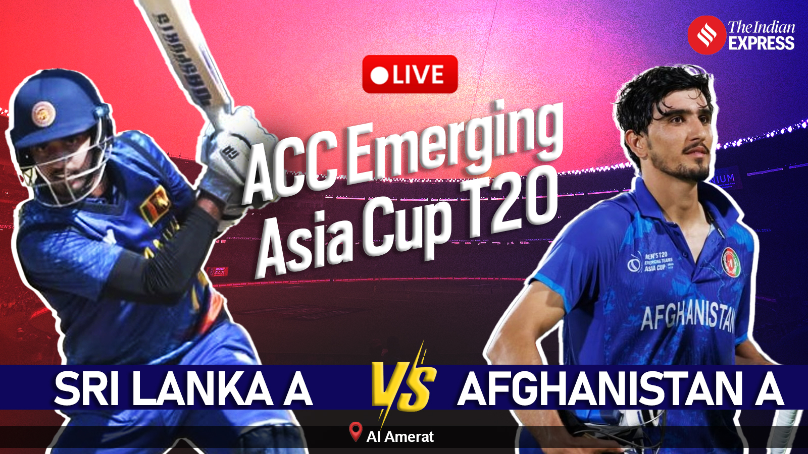 SL A vs AFG A Final Live Cricket Score, Sri Lanka A vs Afghanistan A