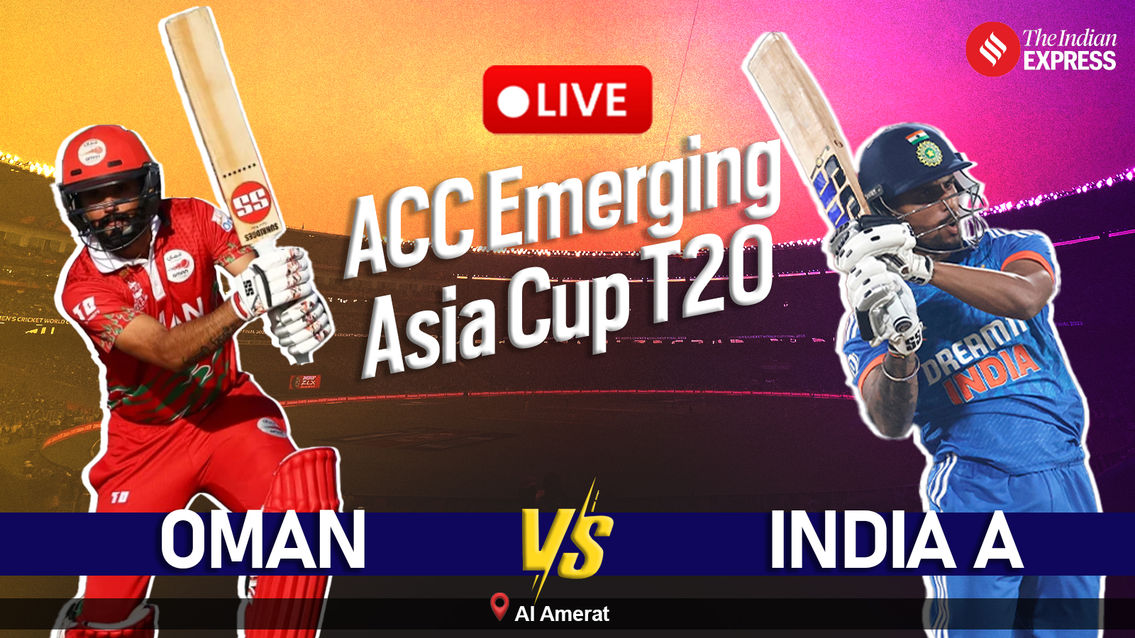 Emerging Asia Cup 2025 Live Score Today Mona