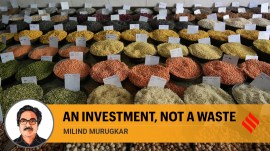 For poor households (with income less than Rs. 20,000), this is a very valuable transfer and sustains their food security — not necessarily in enabling more consumption of grain but in releasing spending on other essential foods (pulses, milk).