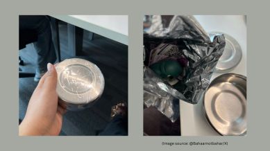 Gurugram resident's mother sends AirPods to office in tiffin box