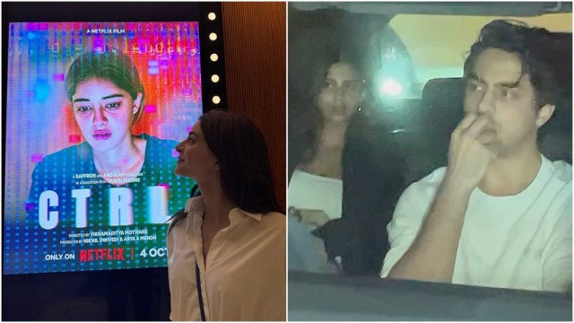 Ananya Panday's CTRL screening Aryan Khan, Suhana Khan