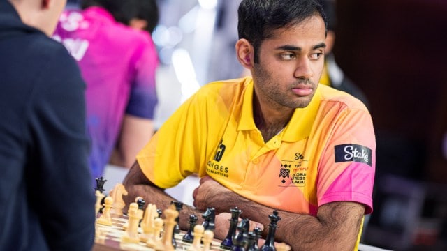 Arjun Erigaisi is the top ranked Indian player in the world rankings. (PHOTO: GCL)