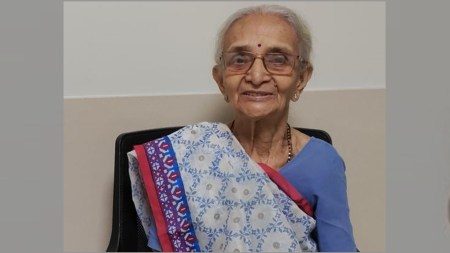 Daksha Ashar, Ashar undergo TAVR, transcatheter aortic valve replacement, medical milestone, severe breathlessness, aortic stenosis, aortic valve area, fatigue, chest pain, Indian express news