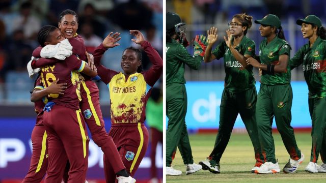  Both Bangladesh and West Indies person  a triumph   each   from 2  games.