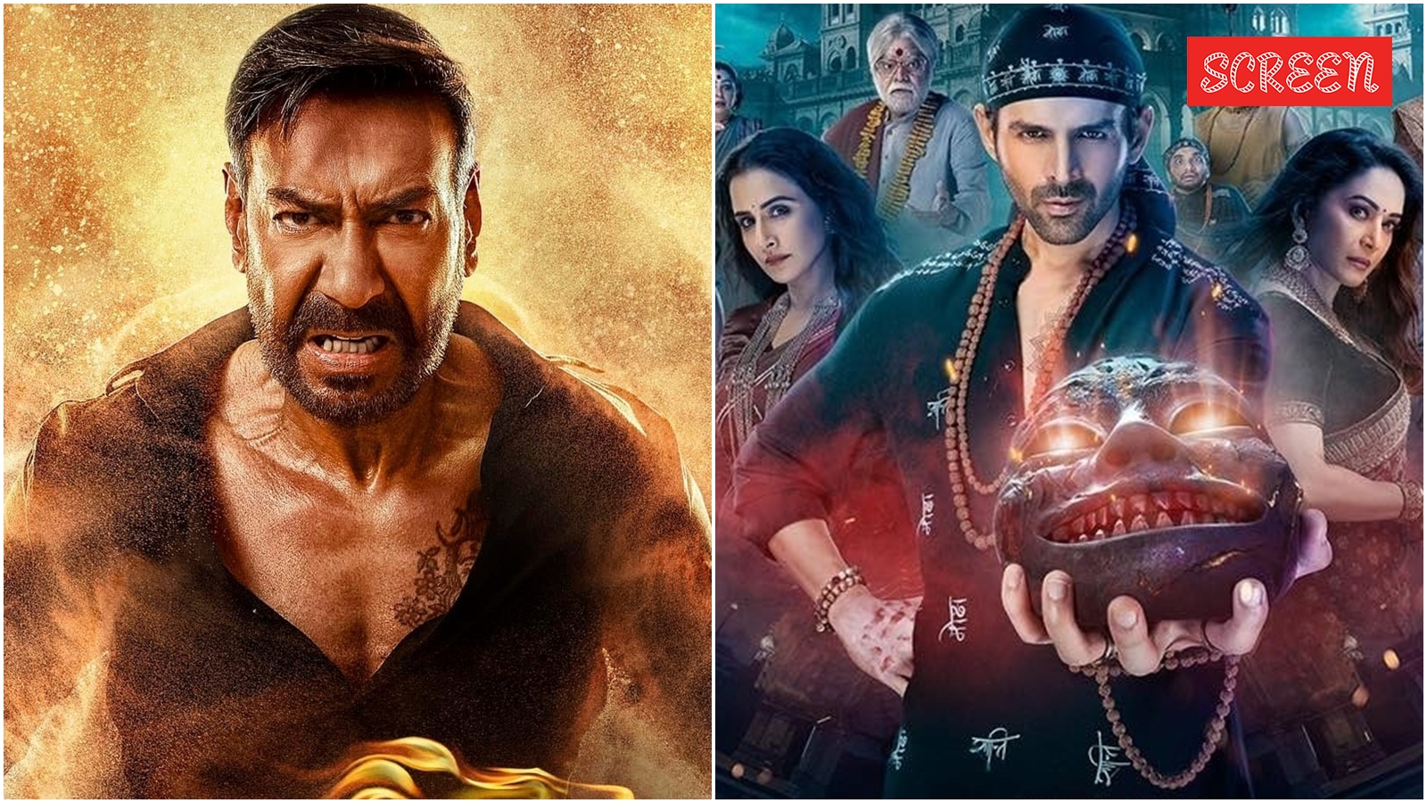 Bhool Bhulaiyaa 3 Vs Singham Again Box Office Collection Day 8: Kartik ...