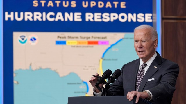 Biden connected  Hurricane Milton