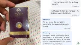 X user accuses Blinkit of 'scam' after receiving wrong gold coin (Image source: @MohitJa30046159/X)