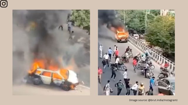 The incident took place on Jaipur's Ajmer Road on Saturday (Image source: @brut.india/Instagram)