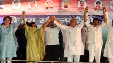 Haryana assembly elections, Rahul Gandhi, Haryana polls, Rahul Gandhi on Modi, Rahul Gandhi Modi chakravyuh, Rahul Gandhi election rally, farmers MSP, Haryana Congress, Ambala district, Haryana assembly polls