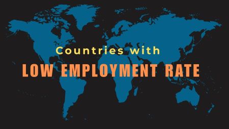 Which country has the lowest employment rate?