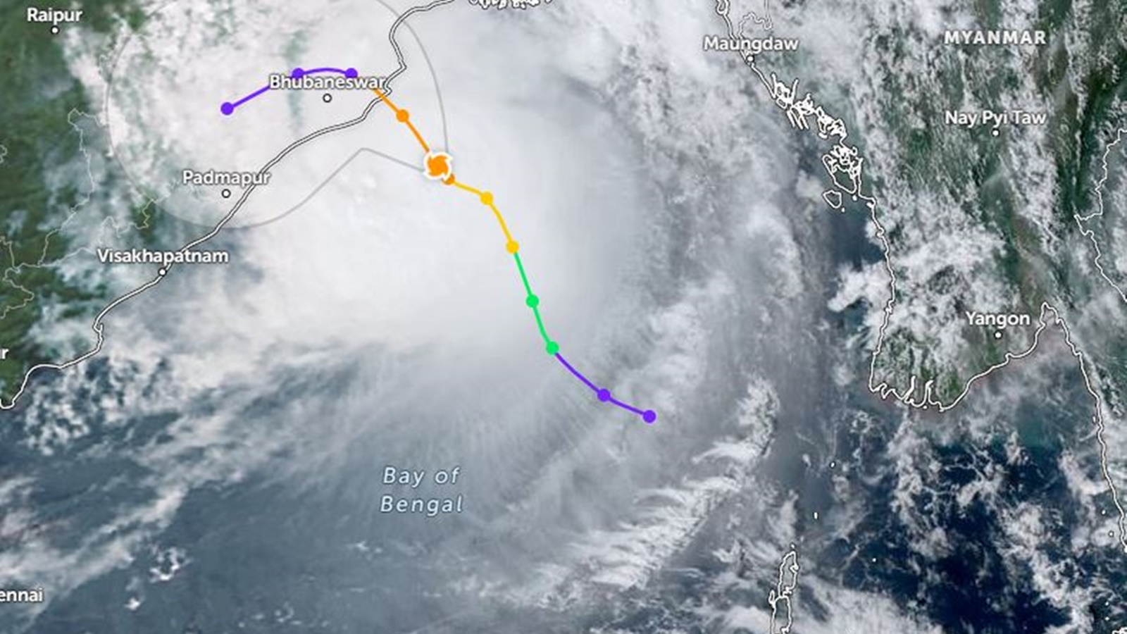 Cyclone Dana LIVE Tracker: Track the Cyclone Dana live location status ...