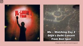 Fan watches Diljit Dosanjh's concert from a flight (Image source: @dil_luminatii/Instagram)