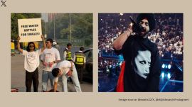 Diljit Dosanjh's Delhi concert (Image source: @swatic12/X, @diljitdosanjh/Instagram)