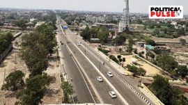 GT Road near Chand cinema in Ludhiana. Express Photo by Gurmeet Singh