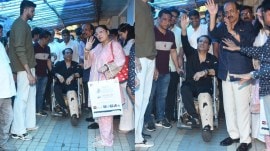 Govinda outside hospital