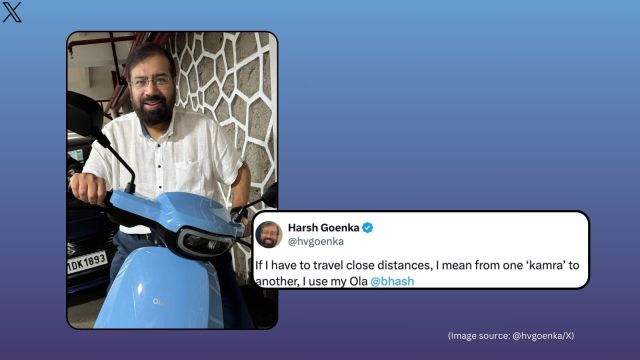 Harsh Goenka reacts to Ola vs Kunal Kamra debate (Image source: @hvgoenka/X)