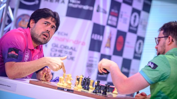 Mumba Masters' Hikaru Nakamura successful  enactment   successful  the 2024 Global Chess League. (FIDE | Michal Walusza)