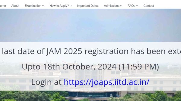 IIT JAM 2025 registration past  day  extended till October 18