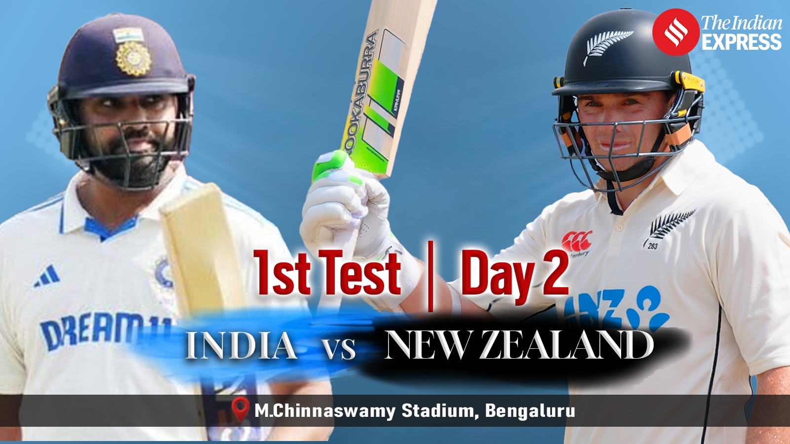 India vs New Zealand Live Score, 1st Test Day 2 IND, NZ players keep