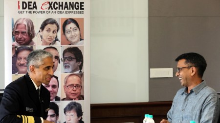 mental health, Vivek Murthy at Idea Exchange, US-India health partnership, Murthy on mental health, mental health challenges, US General Surgeon, mental health act, pandemic threats, explosion in chronic diseases, what are chronic decease, social media algorithms, safety standards, free speech, Indian express news