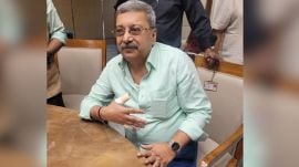 Banerjee reportedly hurt his thumb and finger, which started bleeding during the row, and was provided first aid by officials and MPs present during the meeting.