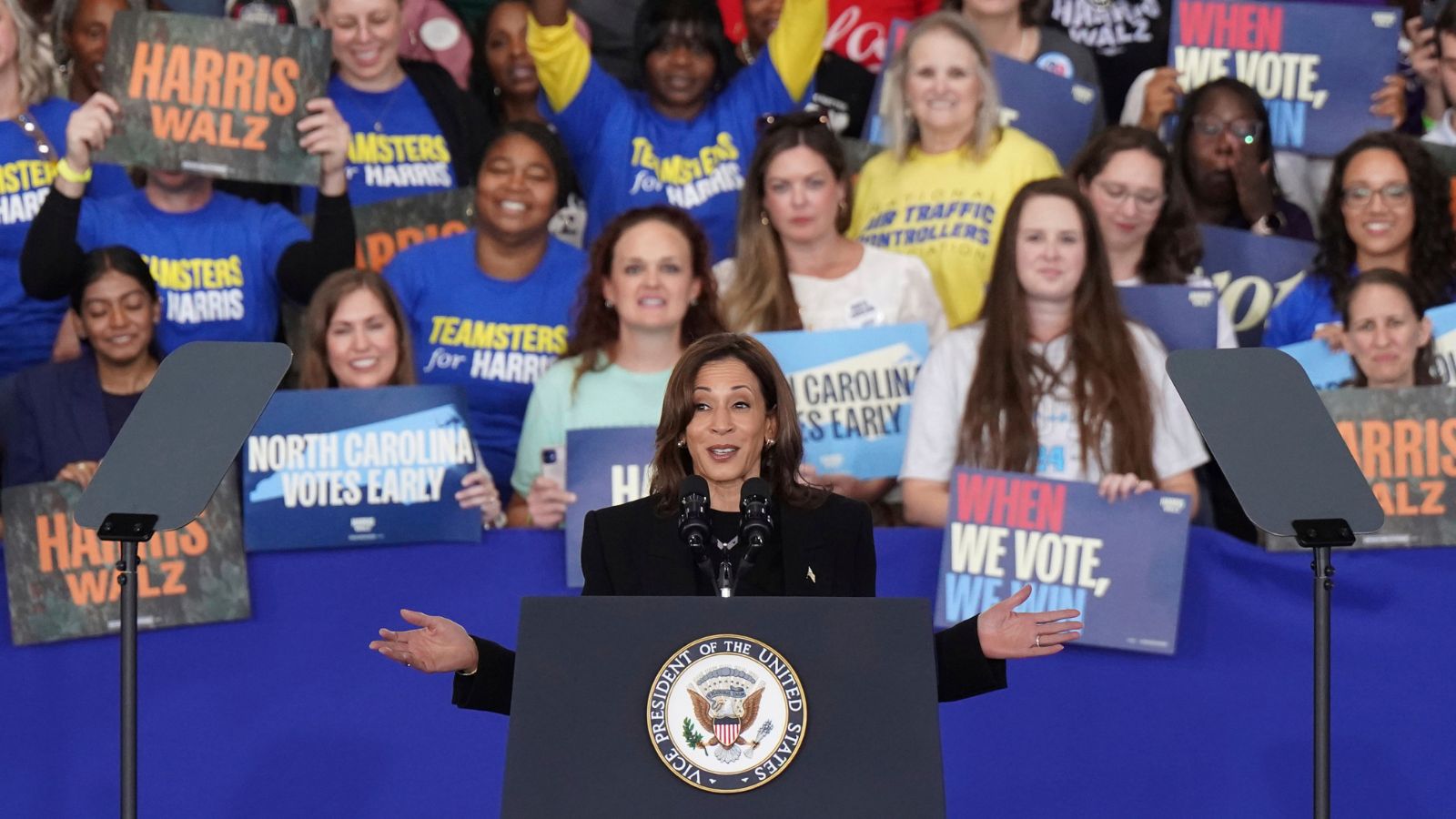 Harris Vows To Serve ‘all Americans’, Disagrees With Biden’s Trump ...