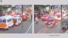 CM Pinarayi Vijayan's convoy collision (Image source: @PTI/X)