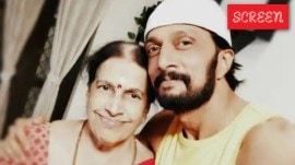 Kichcha Sudeep shared an image of him and his mother Saroja