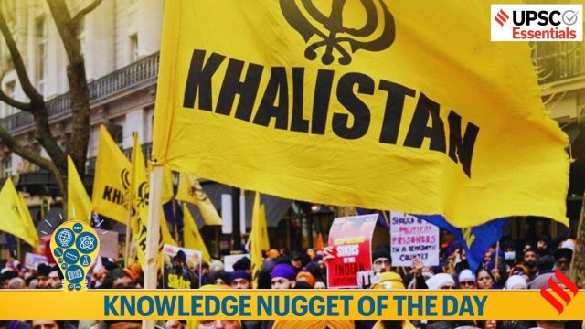 Knowledge Nugget of the day Khalistan movement