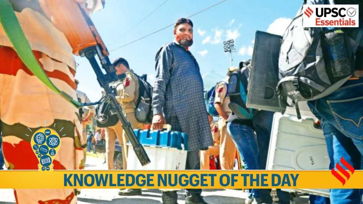 Knowledge Nugget of the day: What makes the Jammu and Kashmir 2024 Elections Special?