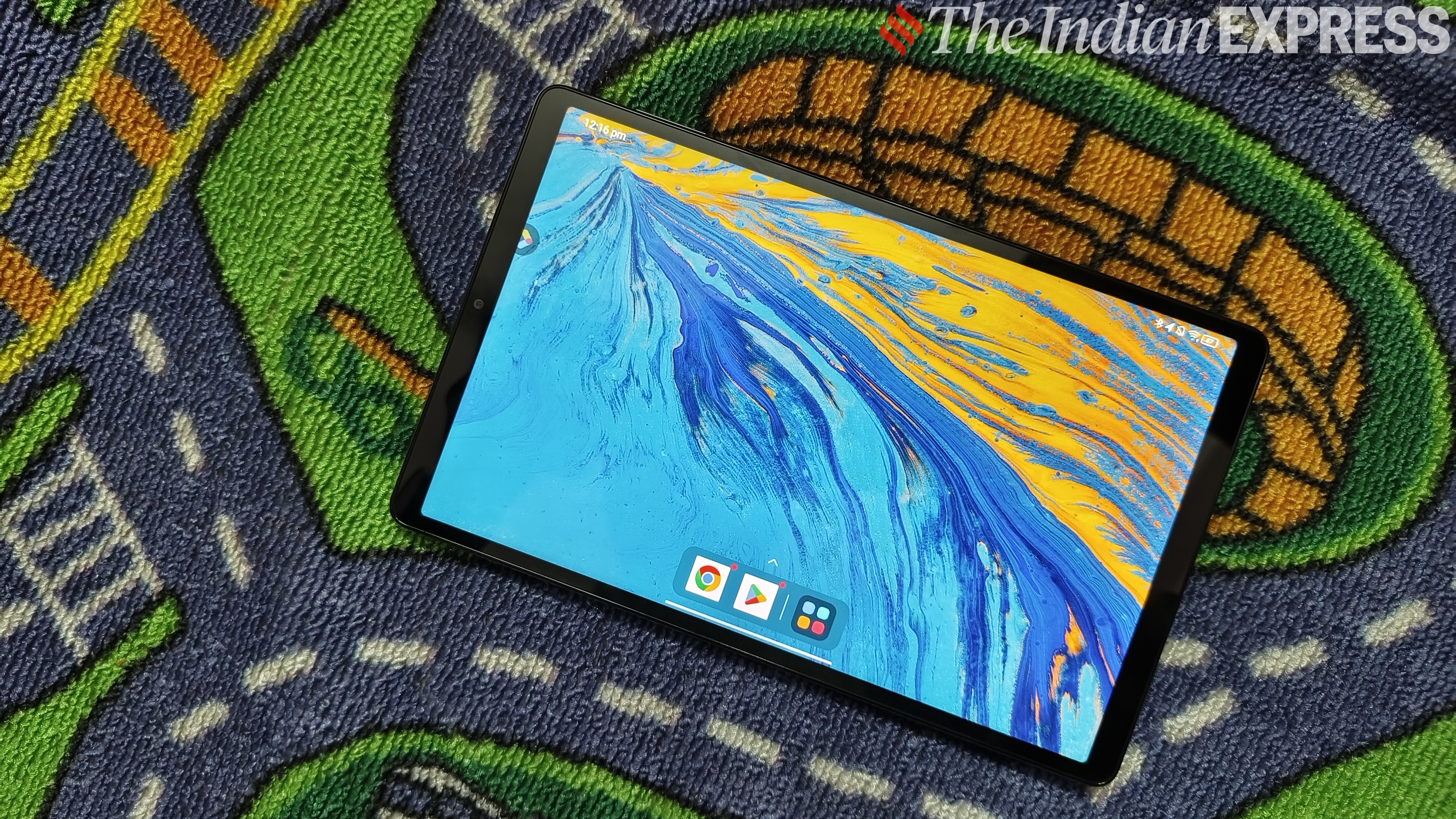 The Lenovo Legion Tab is smaller than most Android tablets. (Image credit: Anurag Chawake/The Indian Express)