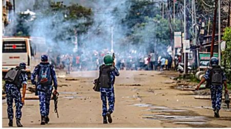 Manipur violence (FIle)