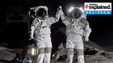 Thomas Pesquet and Matthias Maurer saluted the crowd during the first demonstration of the LUNA Analog Facility