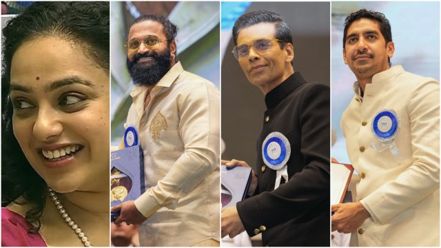 Nithya Menen, Karan Johar, Rishab Shetty, Aayan Mukerji were among those who were presented the National Film Award today.