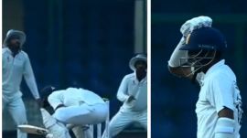 Navdeep Saini theatrics vs Tamil Nadu in Ranji Trophy
