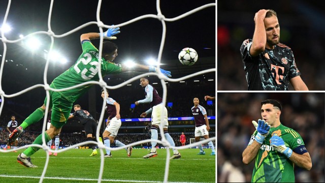 Emiliano Martinez's 96th minute save from a Harry Kane header completed Aston Villa's upset 1-0 win over Bayern Munich. (REUTERS)