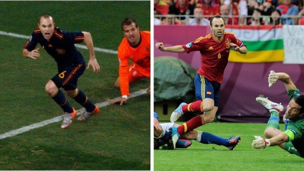 Iniesta was adjudged the Player of the Match successful  the 2010 World Cup last  and the 2012 Euro final. (REUTERS)