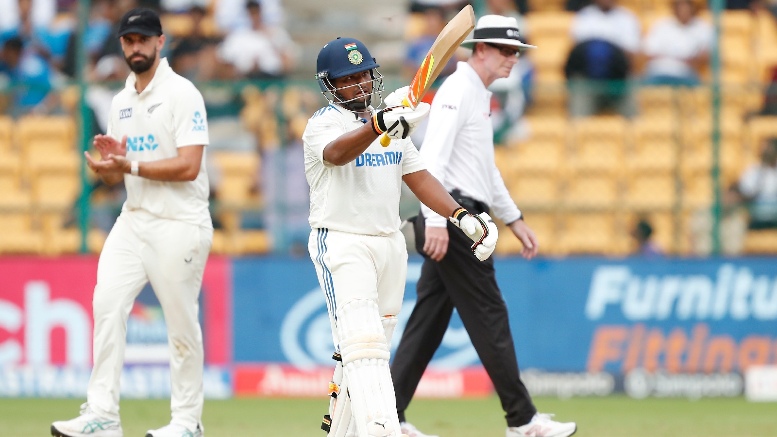 IND vs NZ: Sarfaraz Khan hits maiden Test hundred at No. 4 for India ...