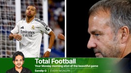 On several instances on Saturday, it looked as though Mbappe was mistiming his run. He was, but not because he ran too early, but the defenders didn’t fluff their own lines. (Reuters)