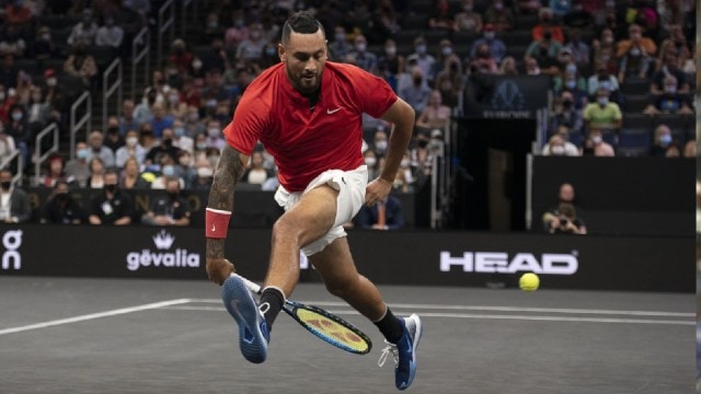 Kyrgios, who has played only one match in the past two years, said he is determined to finish his career “more gracefully” than Andy Murray and Rafael Nadal. (Reuters)