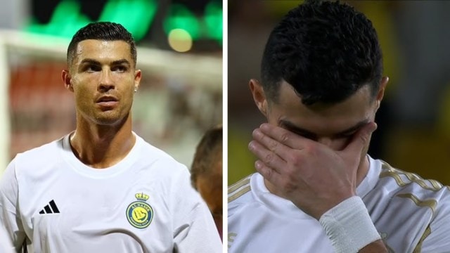 Cristiano Ronaldo's penalty miss meant Al-Nassr exited the King's Cup in the Round of 16 on Tuesday. (Reuters/Screengrab)