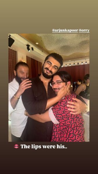 Orry with Arjun Kapoor at Radhika Merchant's birthday bash in Mumbai. (Photo: Orry/ Instagram)