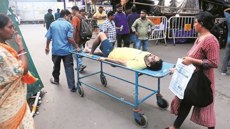 RG Kar rape-and-murder, mass protest, Mamata Banerjee, Rogi Kalyan Samiti, govt-run hospitals, Indian express news