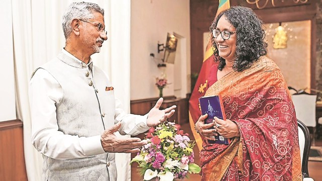 Jaishankar Sri Lanka visit, MEA S Jaishnakar, Lankan President Anura Kumara Dissanayake, MEA in Colombo, China’s presence in Lanka, NPP government, Prime Minister Harini Amarasuriya, Foreign Minister Vijitha Herath, Indian express news