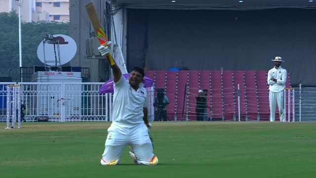 Sarfaraz Khan 200 Irani Trophy