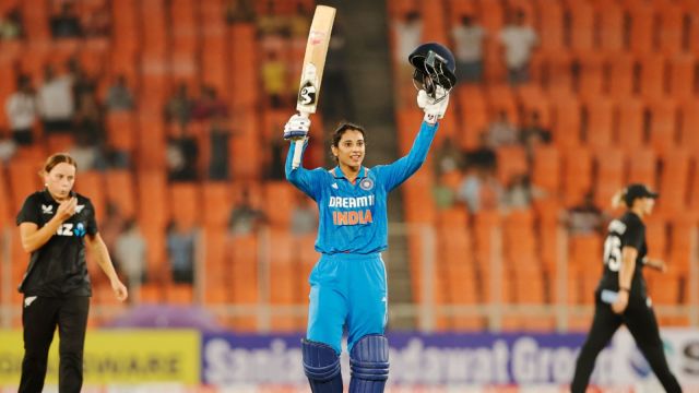 Smriti Mandhana century vs New Zealand